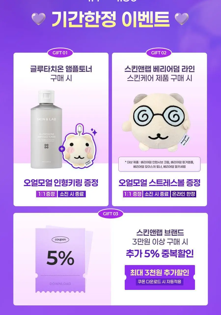 [NEW/투명케어] 스킨앤랩 글루타치온 앰플 토너 200ml 상세페이지 2